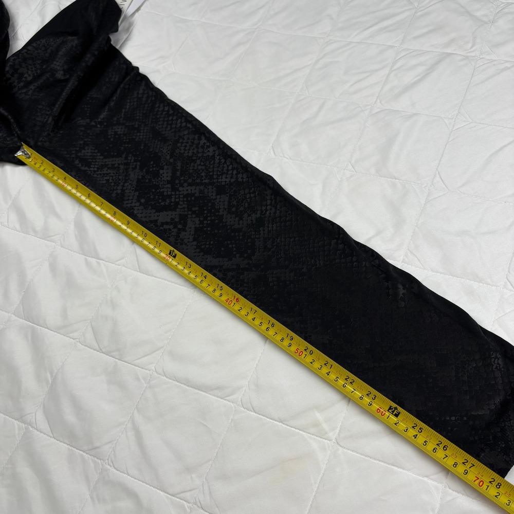 Olive + Oak Black Snake Print Leggings XL Pull On Stretch Skinny Pants - Picture 12 of 13